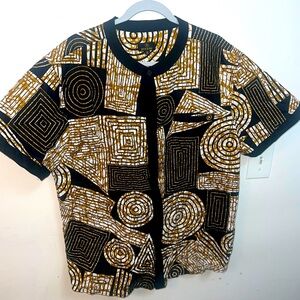 Authentic African Ankara style shirt